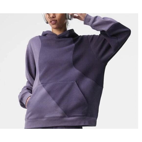 NEW Alo Yoga Make Waves Hoodie Italian Plum Tonal MEDIUM M Unisex Mens Womens - Picture 5 of 5